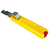 Jokari T10282 J10282-Cuchillo Pelacables Standard Nº 28H con Cuchilla en Forma de Gancho (Ø 8-28 mm)- Amarillo